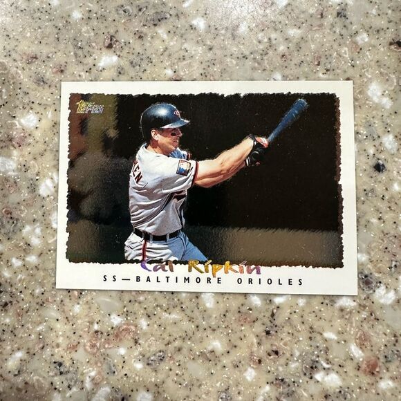 Topps Baseball Card with Black and White Design of cal Ripken mint condition C.S - Picture 1 of 4